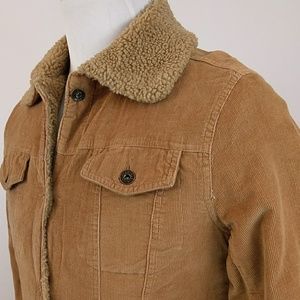 Charles Klein Womans Winter Coat L Corduroy